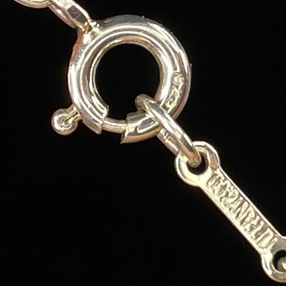 TIFFANY & CO STERLING SILVER ELSA PERETTI BEAN BRACELET 7" 7.6gm JR7934 - Picture 8 of 9